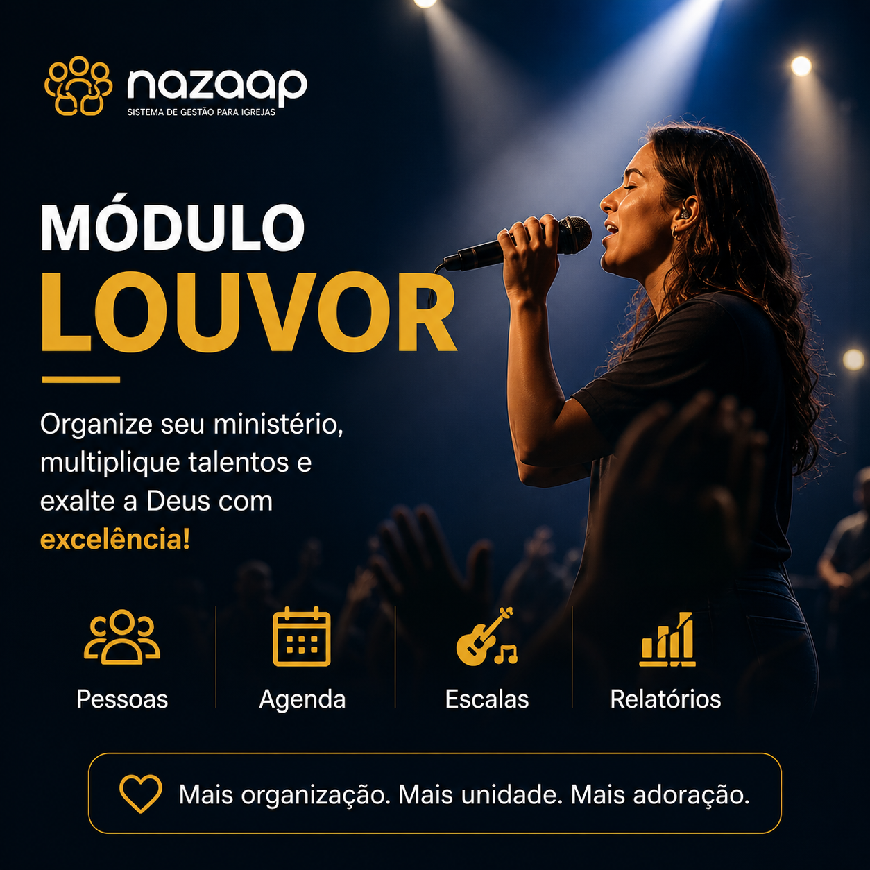 Organize seu ministério com o NazaApp
